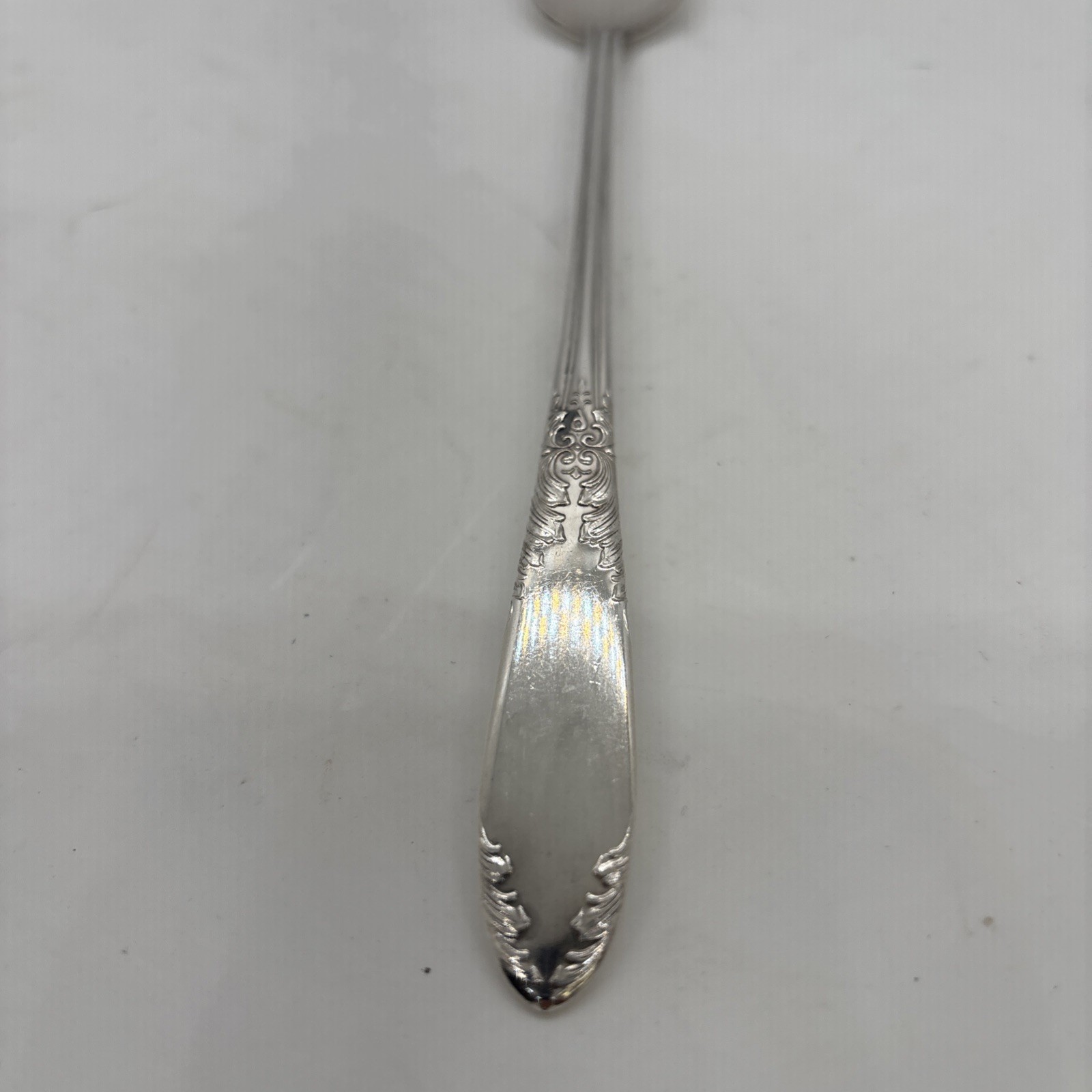 Antique Iced Teaspoon Flatware KING EDWARD 1936/1951 National Silverplate 7.5”