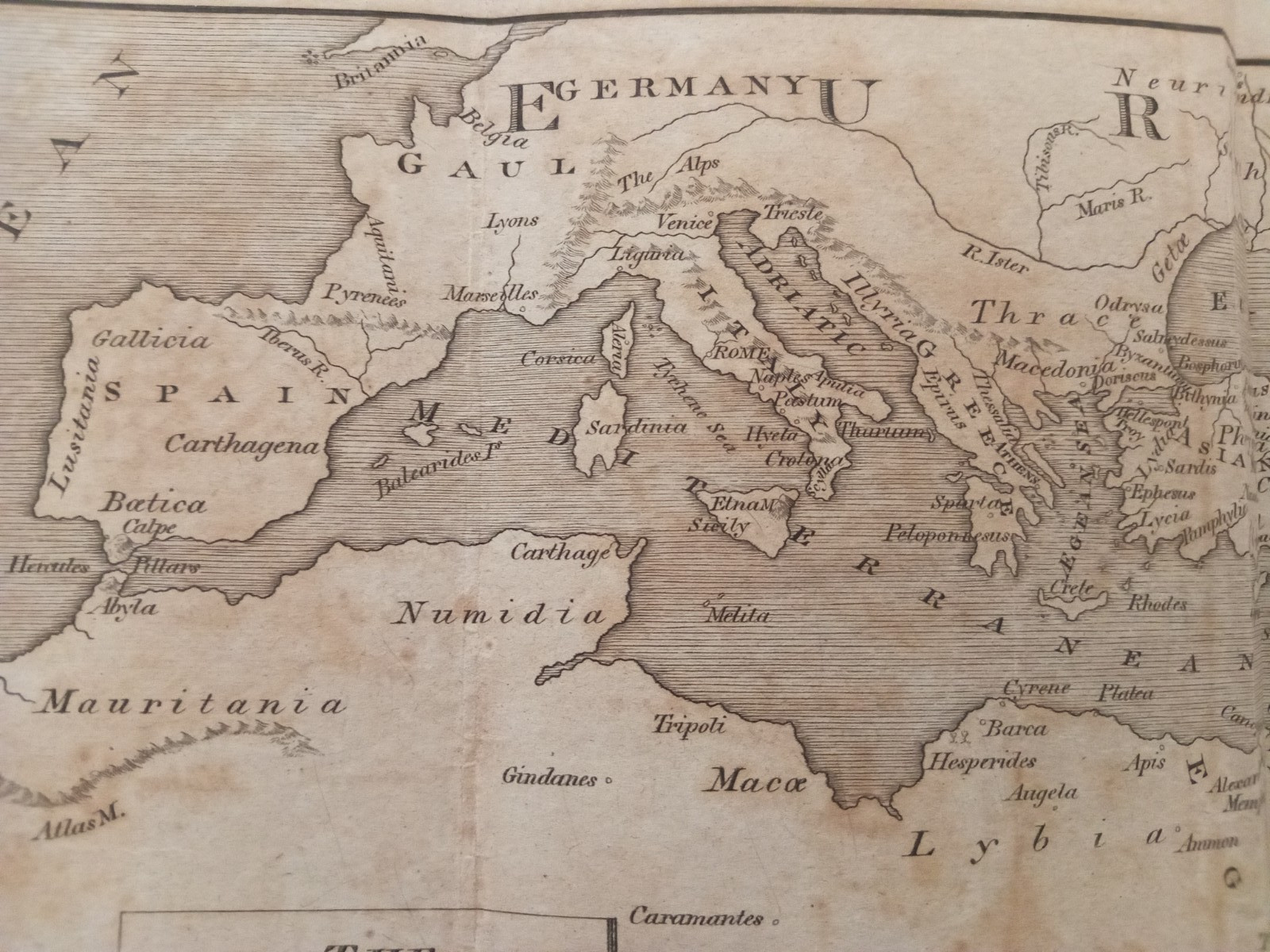 Ancient World Classical Roman Empire Persia Copperplate Engraving