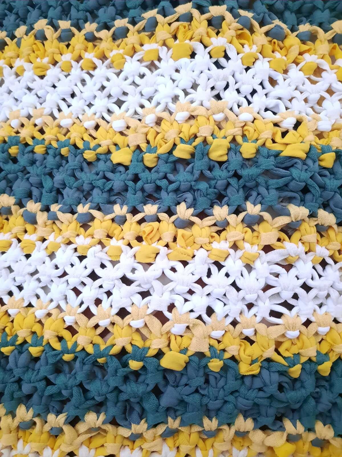 Handmade Ukrainian Rug in Macrame Technique KILIM 36′ x 23.6′ (92 х 60 cm)
