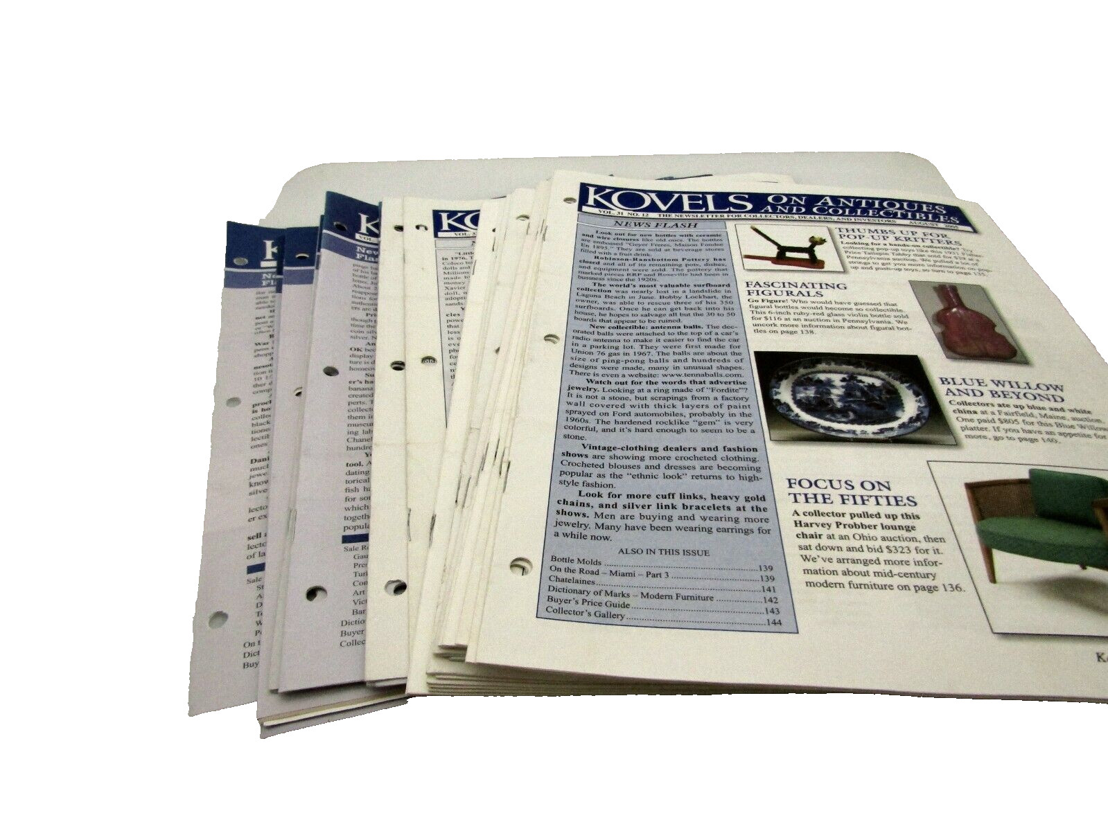 29 Monthly Issues of Kovels On Antiques And Collectibles Booklets 2005-2011