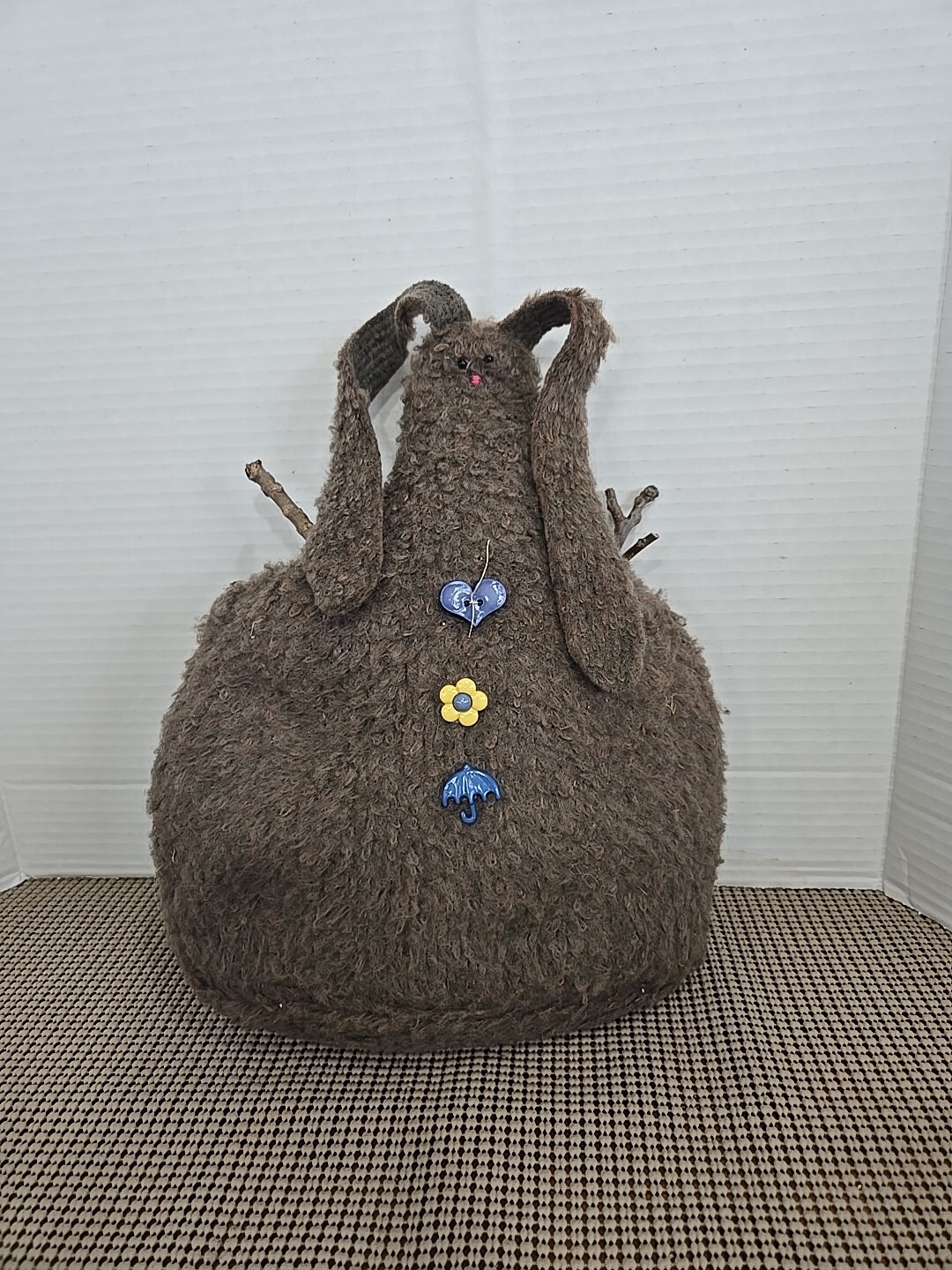 Primitive Handmade Rabbit Folk Art Bunny Plush