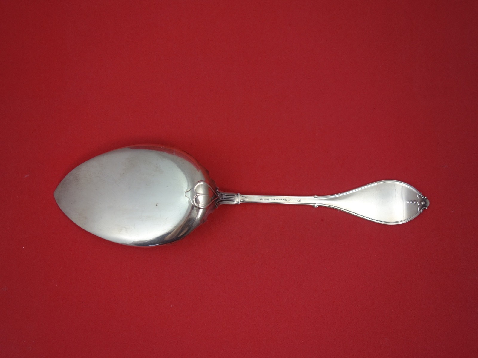 Medallion by Various Makers Sterling Pie Server AS engine turned blade 10 1/2″