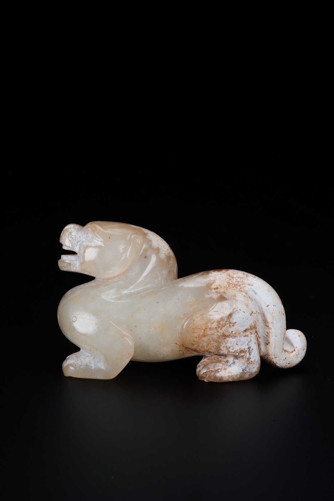 Chinese Hetian Jade Bixie Mythical Beast Chimera Han dynasty 206 B.C.-220A.D.