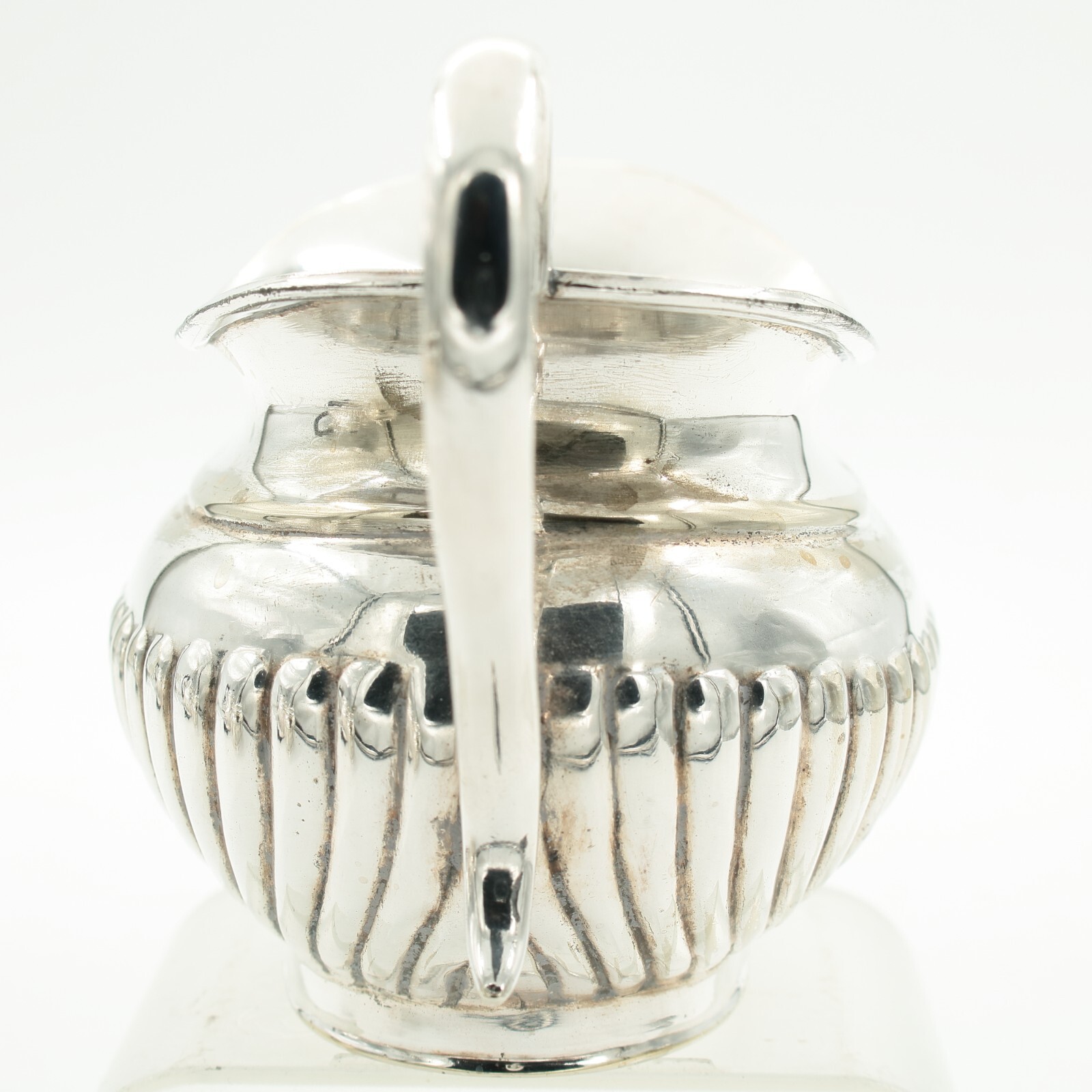 Antique Silver Plated Tea Set Half Reed Design by Robert Pringle of London