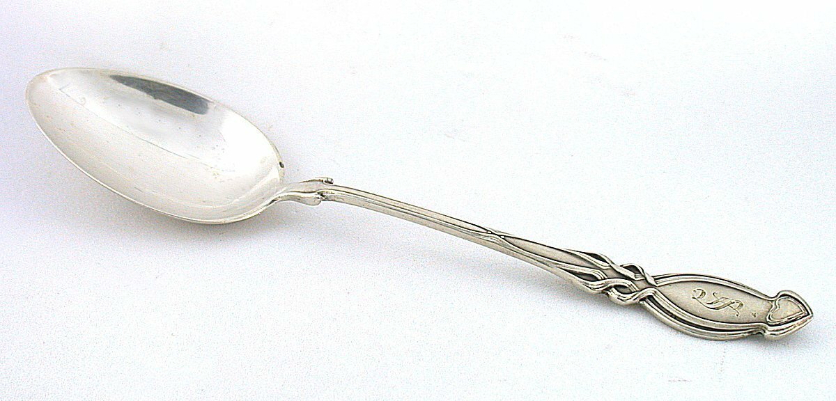 ONE Joseph Mayer & Bros Vintage S Engraving Vintage Sterling Silver Spoon AS105