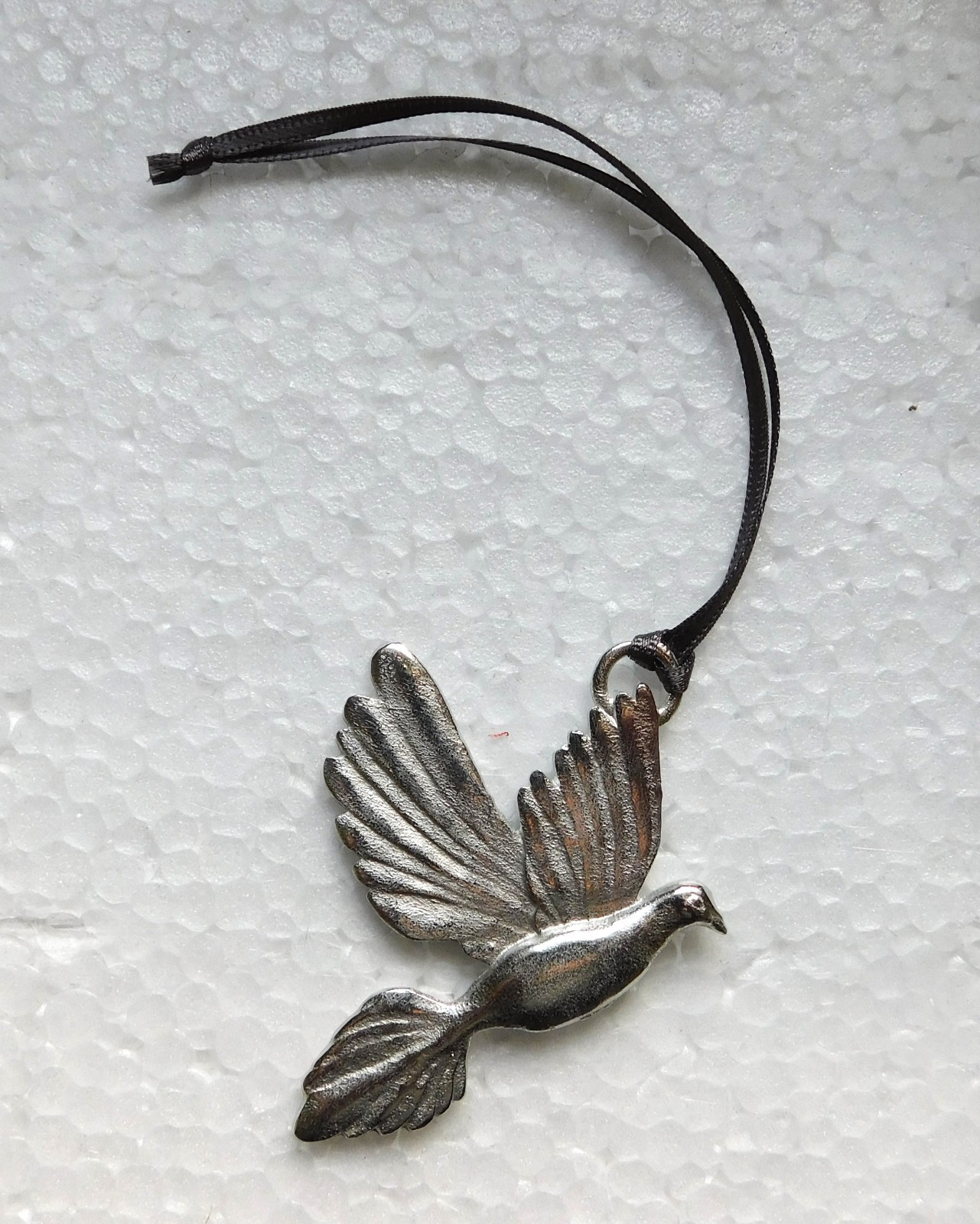 Dove of Peace Hand Made Pewter Christmas Tree Decoration Made in England Xmas