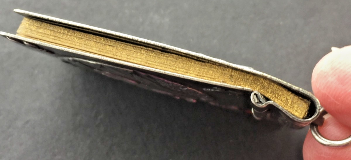 Antique Chatelaine Silver Plated Notebook & Pencil – Our Lady of Lourdes France