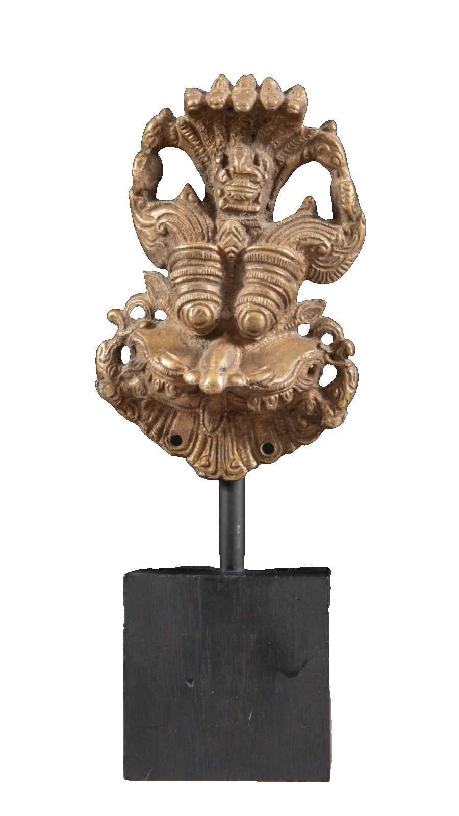 Yali Kirtimukha Brass Dragon Face Temple Guardian Metal Antique Indian India