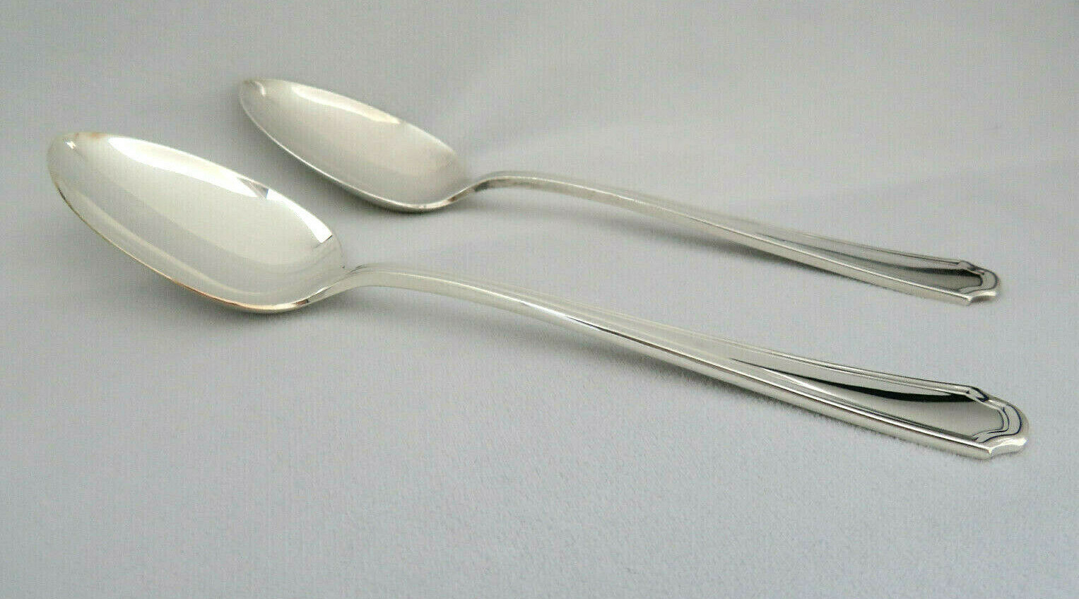 2 ~ Oneida CLAIRHILL – FAIRHILL Silver Plate Vegetable Serving Spoons MINT #2