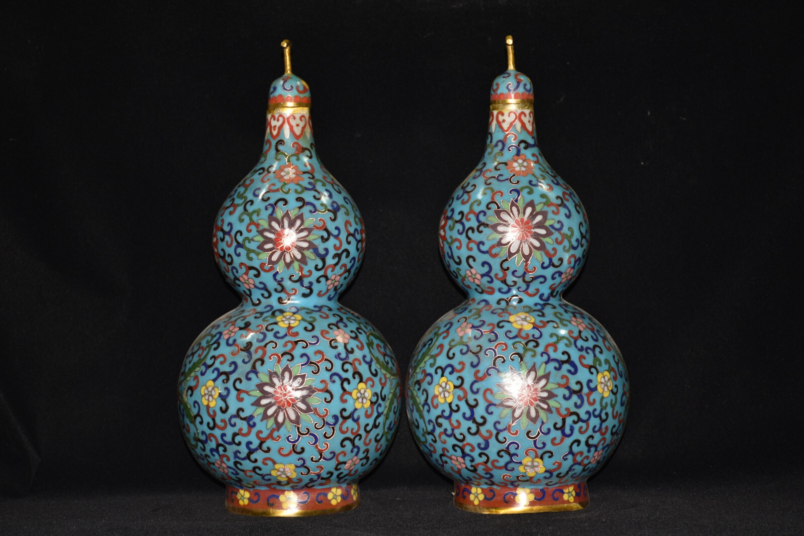 Pure copper cloisonn é wire twisted gourd ornaments