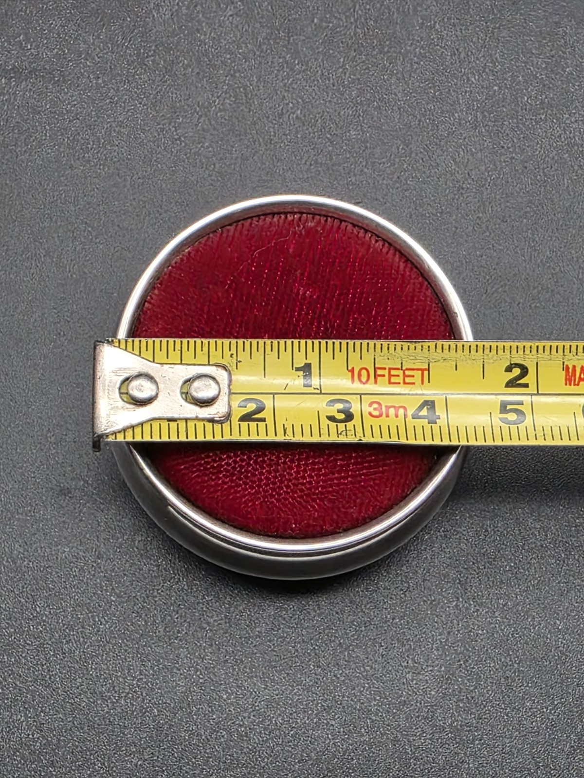Vintage Art Deco Style Sterling Silver Pin Cushion/UK/DB/Birmingham/1985