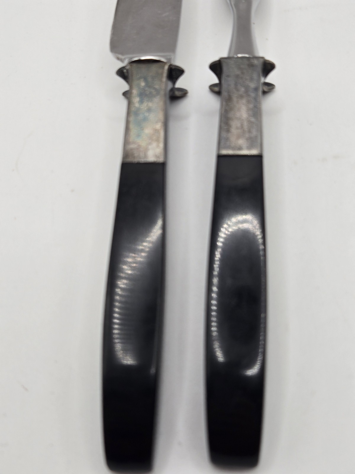Lunt Contrast Sterling Silver Carving Set – No Monogram