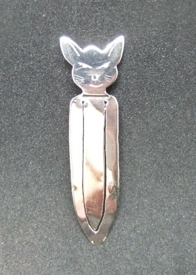 Cat Or Mouse 925 Sterling Silver Book Mark Bookmark Sylvia Grace Murphy Novelty
