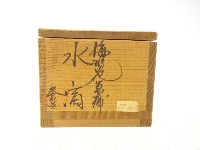 7803957: JAPANESE CERAMIC / WATER DROPPER / WHITE PORCELAIN / ARTISAN WORK