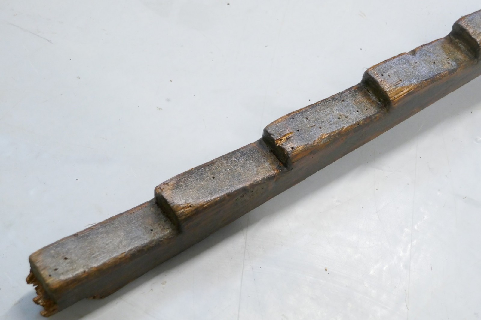 ~~~ RARE Antique 18thC Primitive Wrought Iron Triple Rush Light Lamp Alpine ~~~