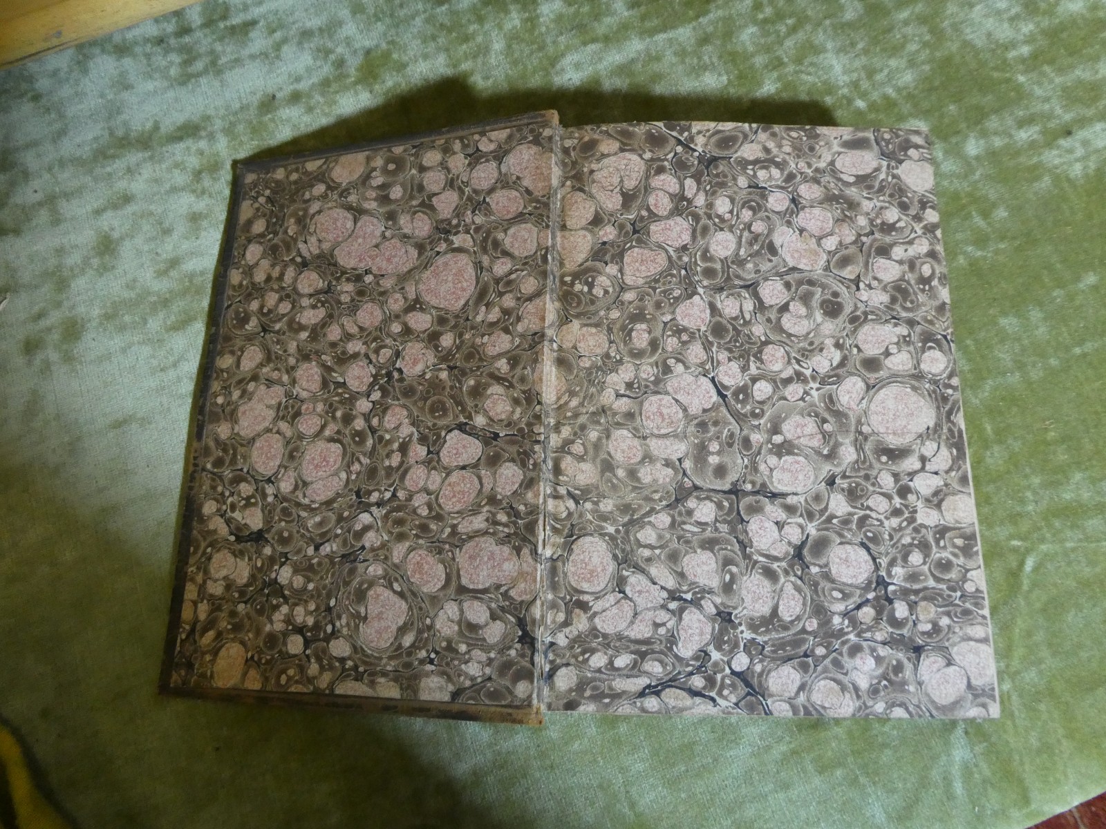 1850 PILGRIMS PROGRESS John Bunyan Leather Bound Book SHELF FILLER