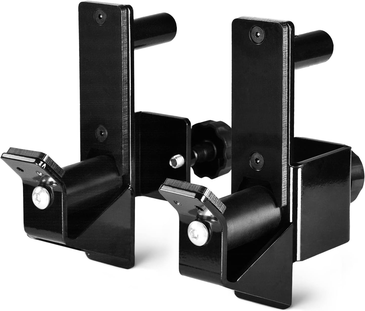 Yes4All 6-Pegs Olympic Weight Plate & 2 Barbells – Weight Plate Tree Holder & Ve