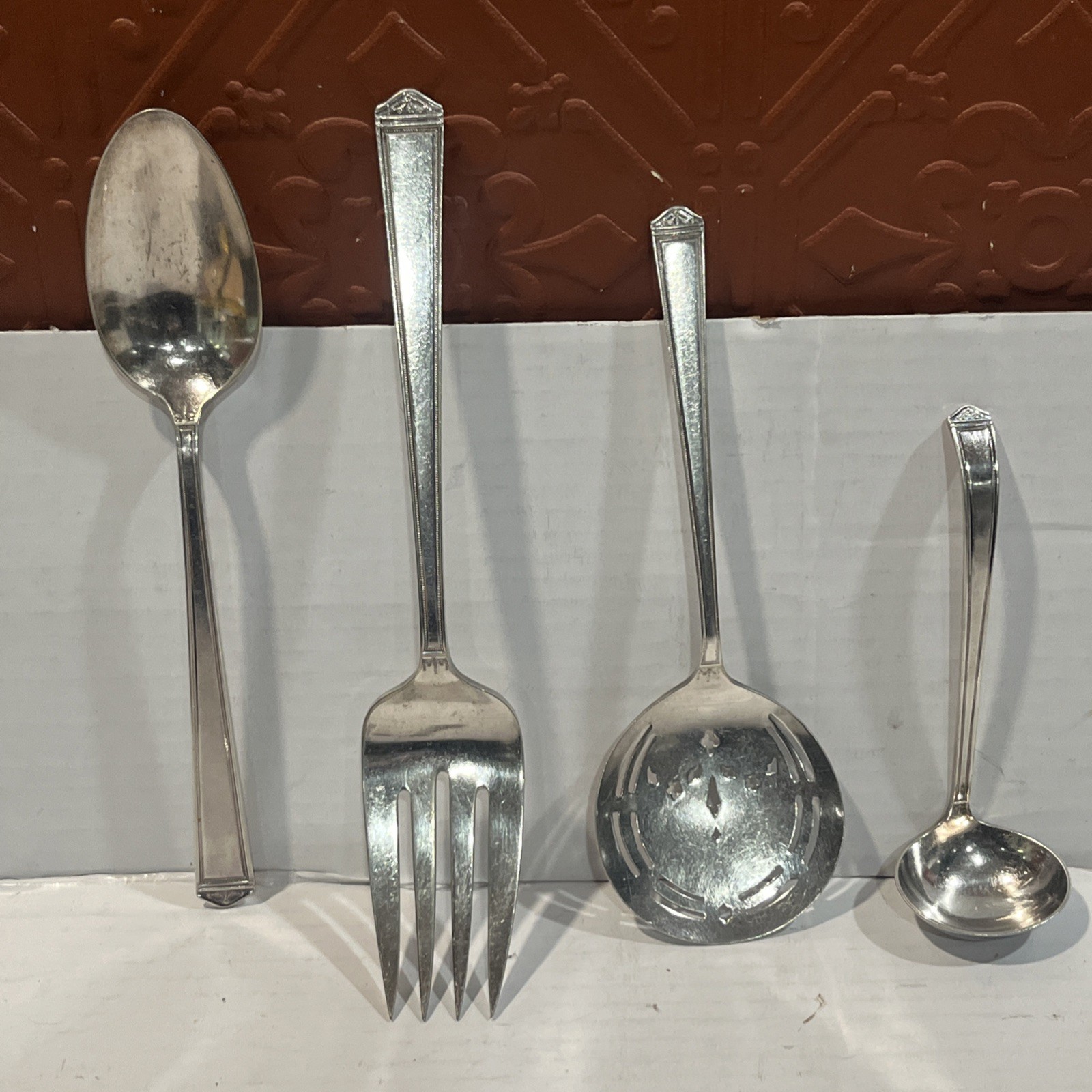 Rogers Bros Flatware Mix Lot Hors D’oeuvres Forks & Serving Piece’s (9)pcs