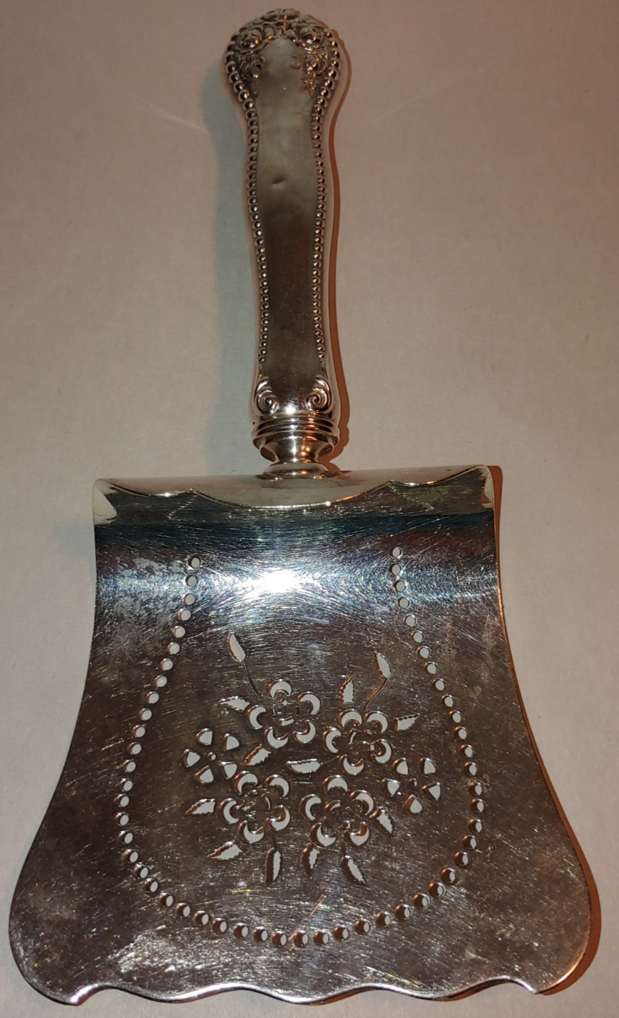 Gorham Hollow Asparagus Server with Sterling Hood Lancaster Sterling, 1897