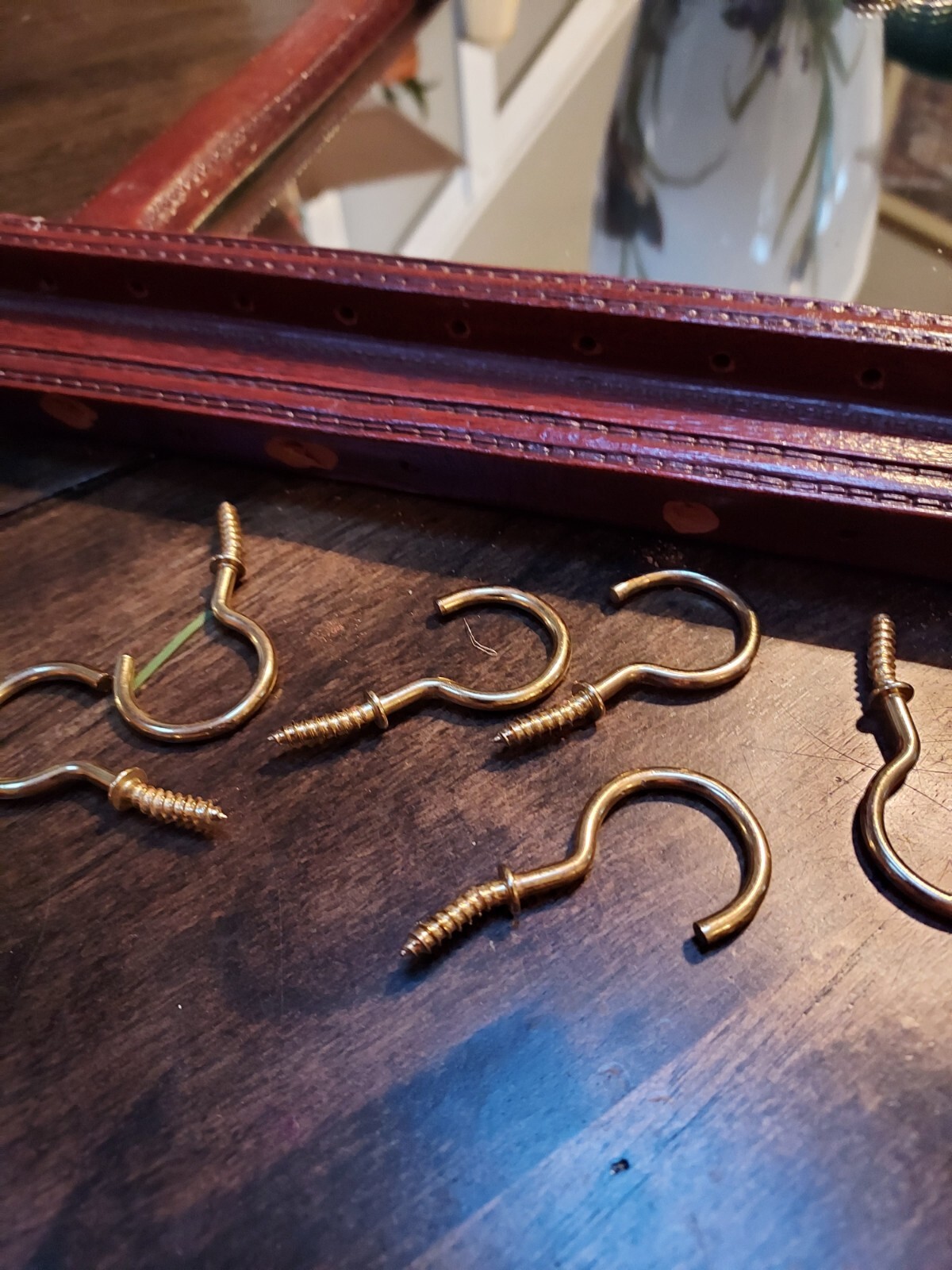 Syracuse Ornamental Co. (Syroco) Wood Horse Vintage w hooks MIrror 14″ x 10″
