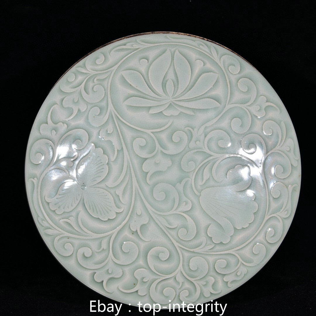 7.4″ Collect Korea Koryo Porcelain Fengshui Flower Powder Box