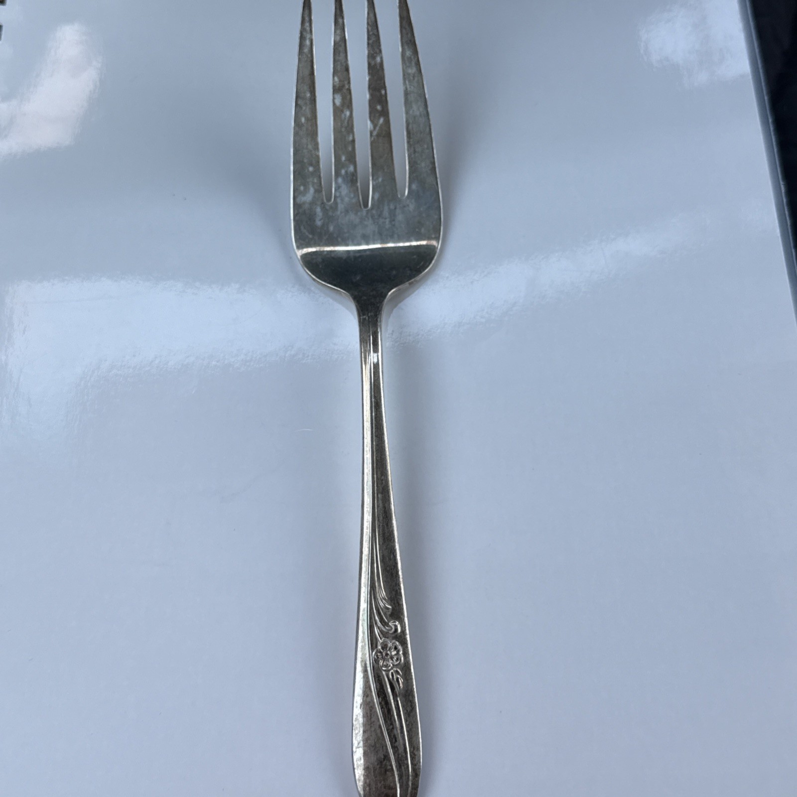 Holmes & Tuttle Silver Plate MEADOW FLOWER 1940 Serving Fork