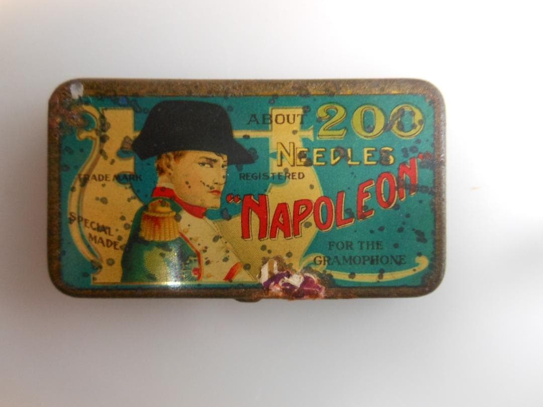 Vintage Napoleon Gramophone Needle Tin Antique Steel Needles Pre-WWII Japan