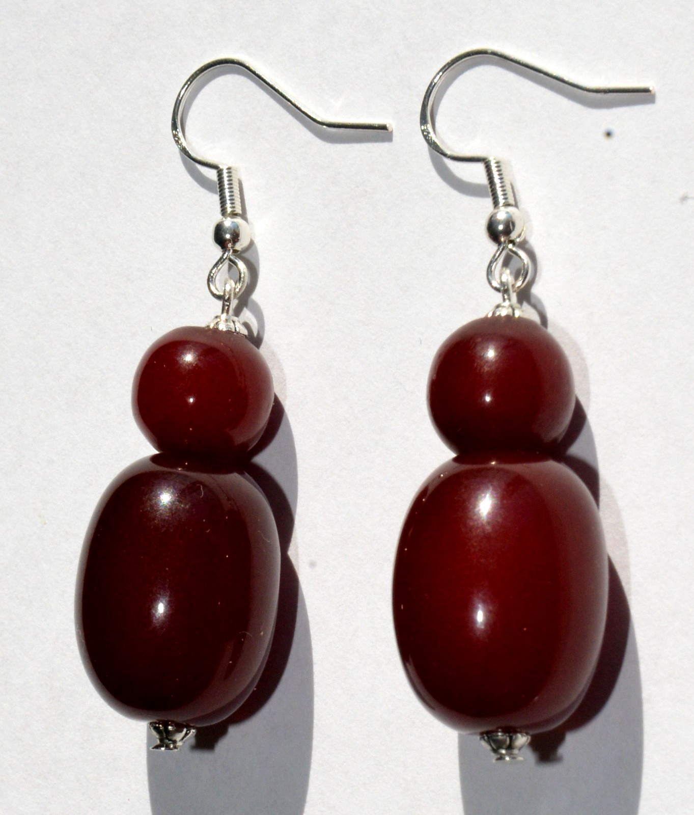 ✅RUSSIAN SOVIET BALTIC CHERRY AMBER SILVER HOOK EARRINGS BAKELITE NECKLACE WATCH