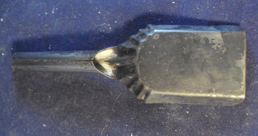 Mini Miniature coal shovel 6″ long pressed steel toy