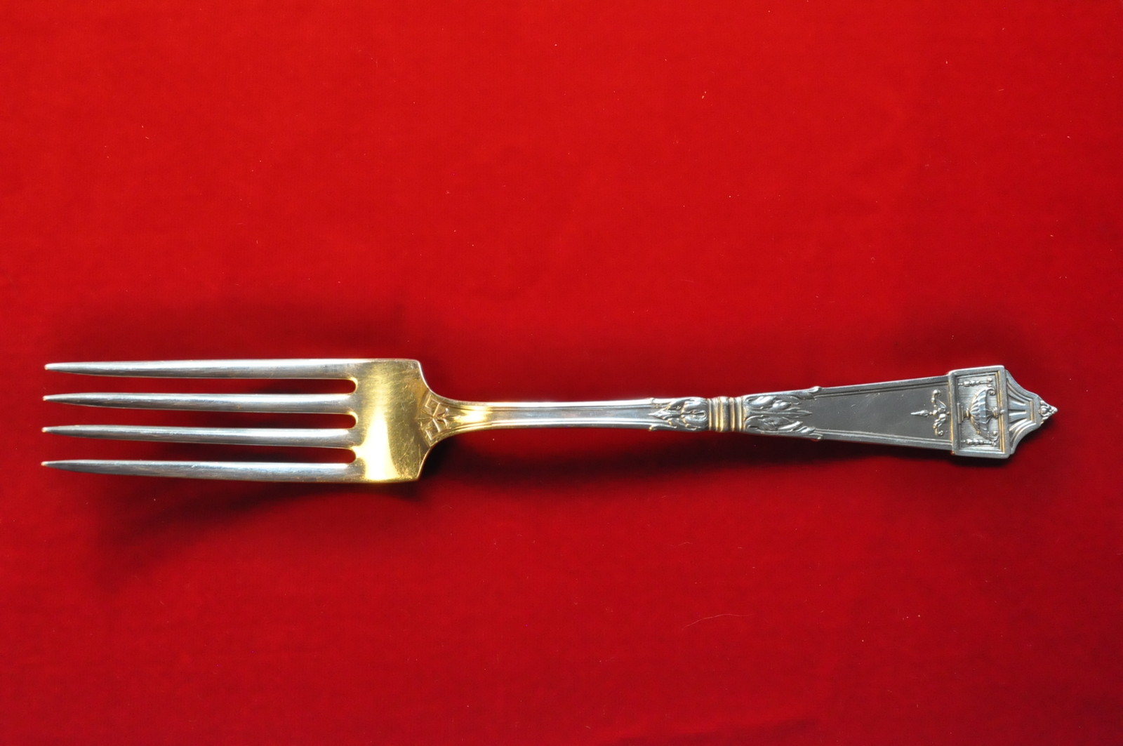 Gorham Lansdowne sterling silver 7″ Solid Youth Fork Tea Fork no mono L/A/G #2
