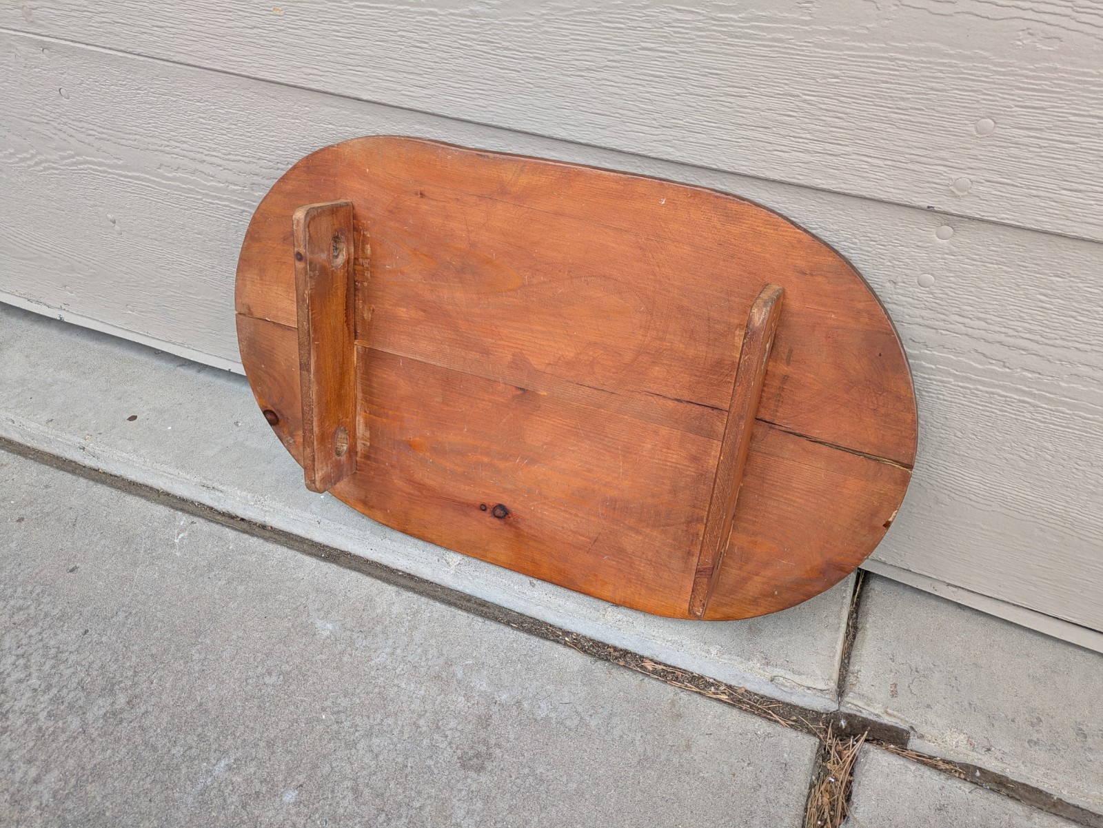 Antique Rustic Primitive Colonial Folk Art Pine Wood Tilt Top Tavern Chair Table