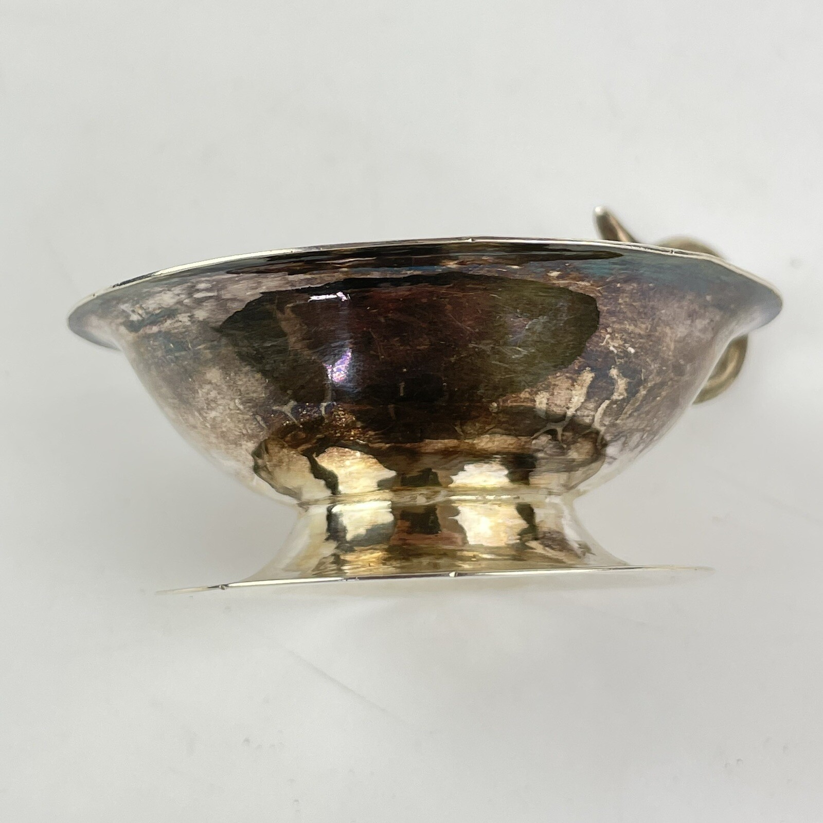 Antique Arts & Crafts Solid Silver Handled Salt A E Albert Edward Jones 1908