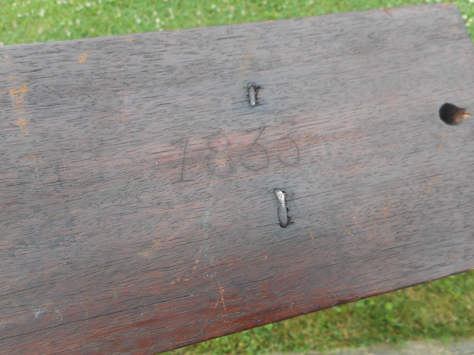 Antique dated 1833 & signed Rupp decorated Flax Hetchel
