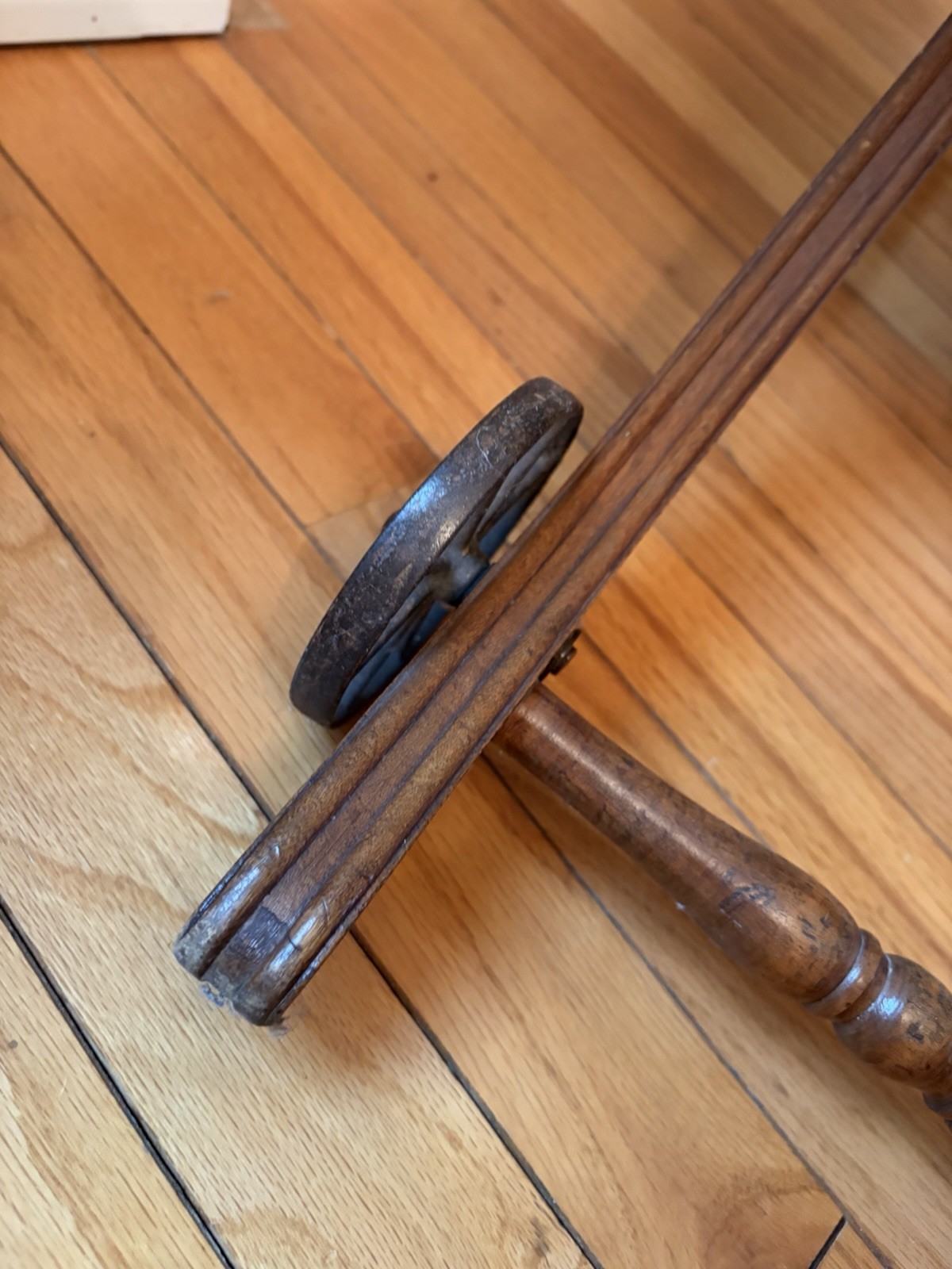 Antique Early 1900s Wood Cane Folding Adjustable High Chair Wheels LOCAL PICKUP