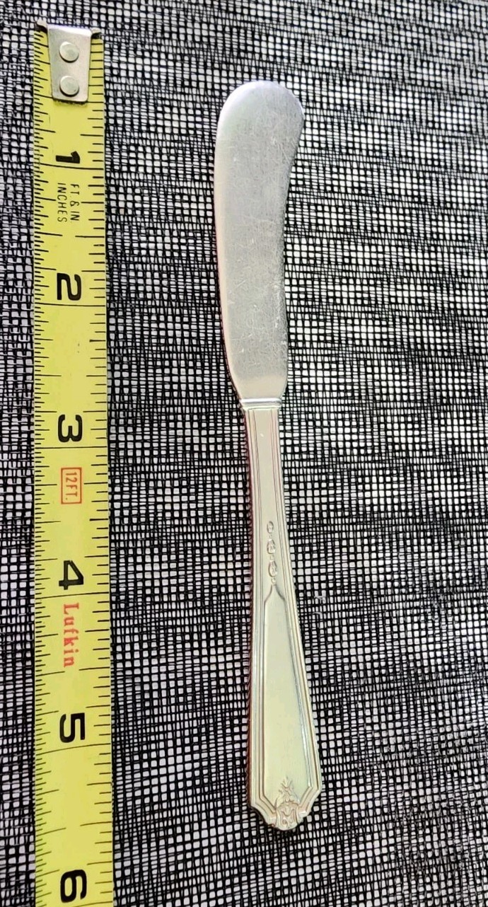 GORHAM ANTIQUE c1923 VANITY FAIR PATTERN SILVERPLATED BUTTER SPREADER 🧈