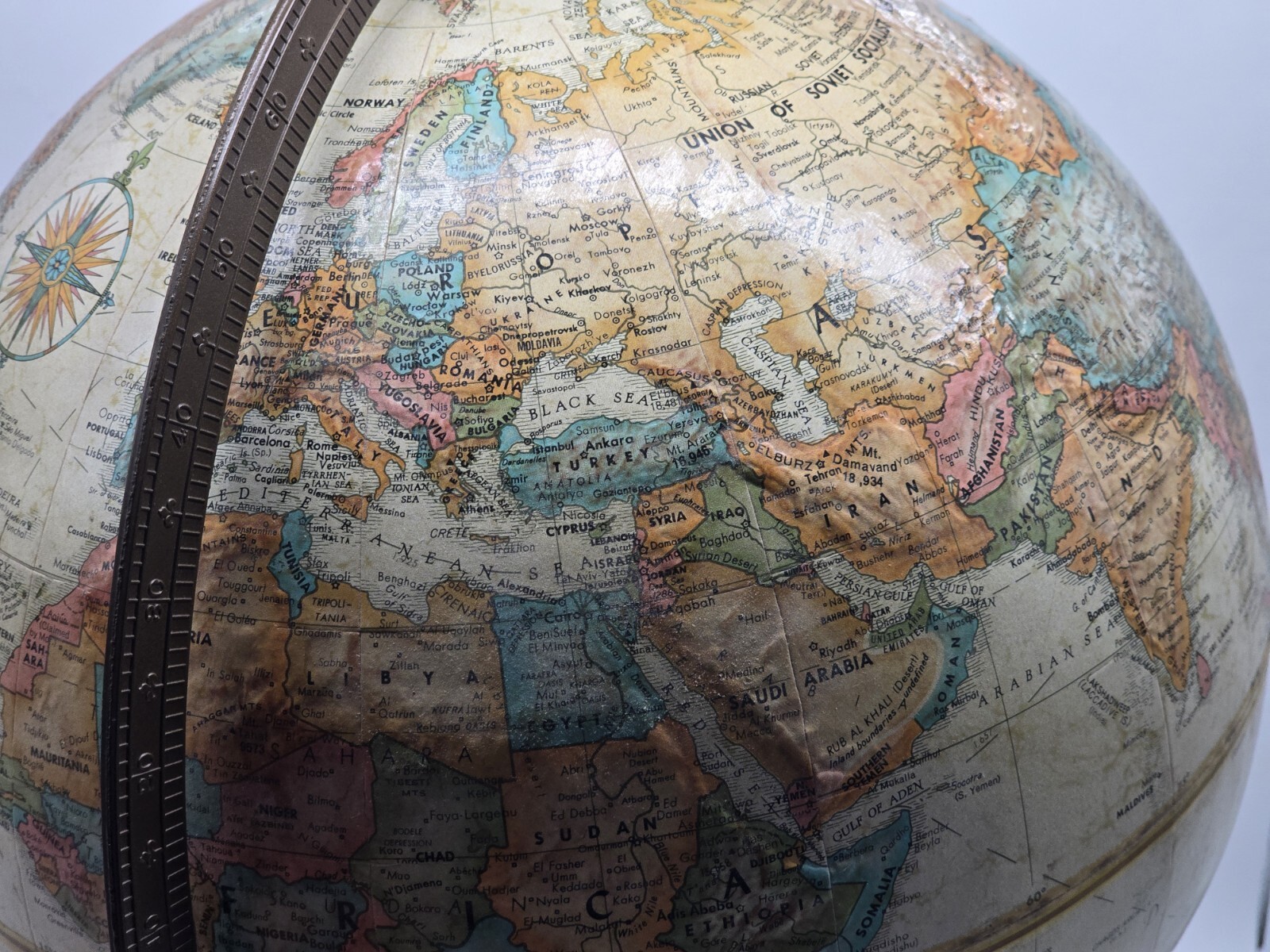 Vintage Replogle Globes 12″ Diameter Scan Globe World Classic Series