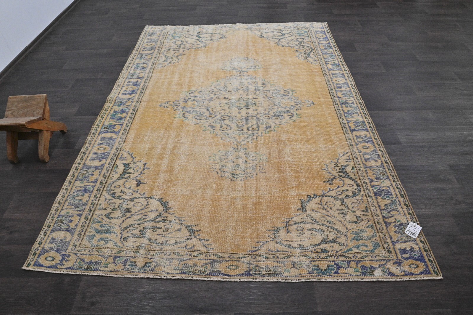 Oushak Turkish Vintage Rug 6×8 Kilim Rug Anatolian Handmade Boho Decor ORANGE