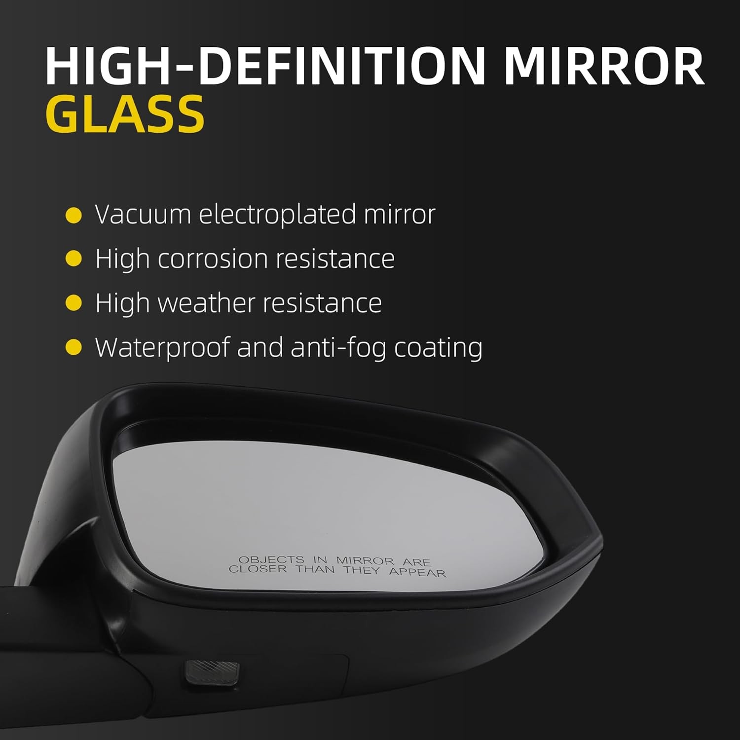 Dasbecan Right Passenger Side Mirror Compatible with Toyota 4Runner 2014-2023 Ma