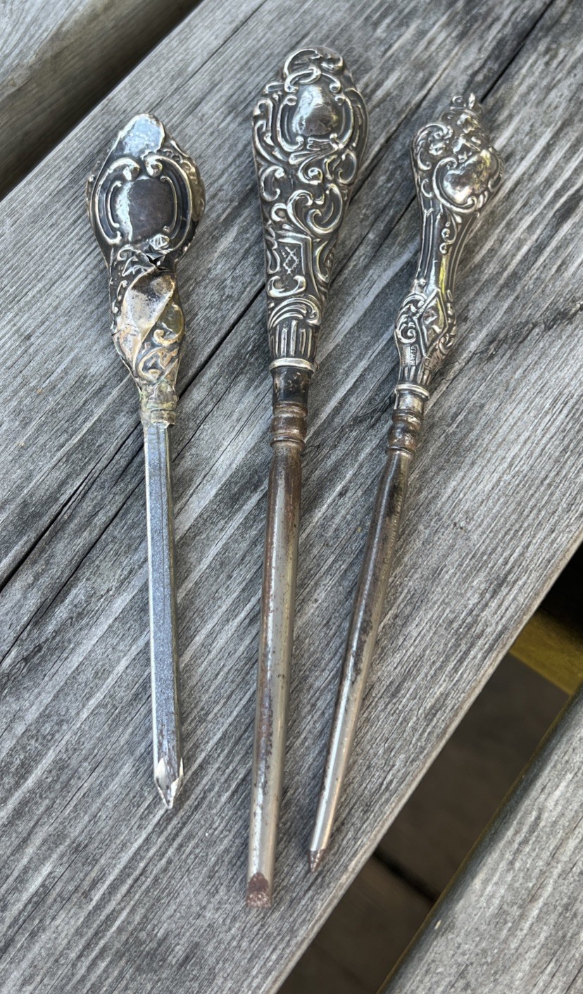 Antique Hallmarked Silver Handled Screwdrivers