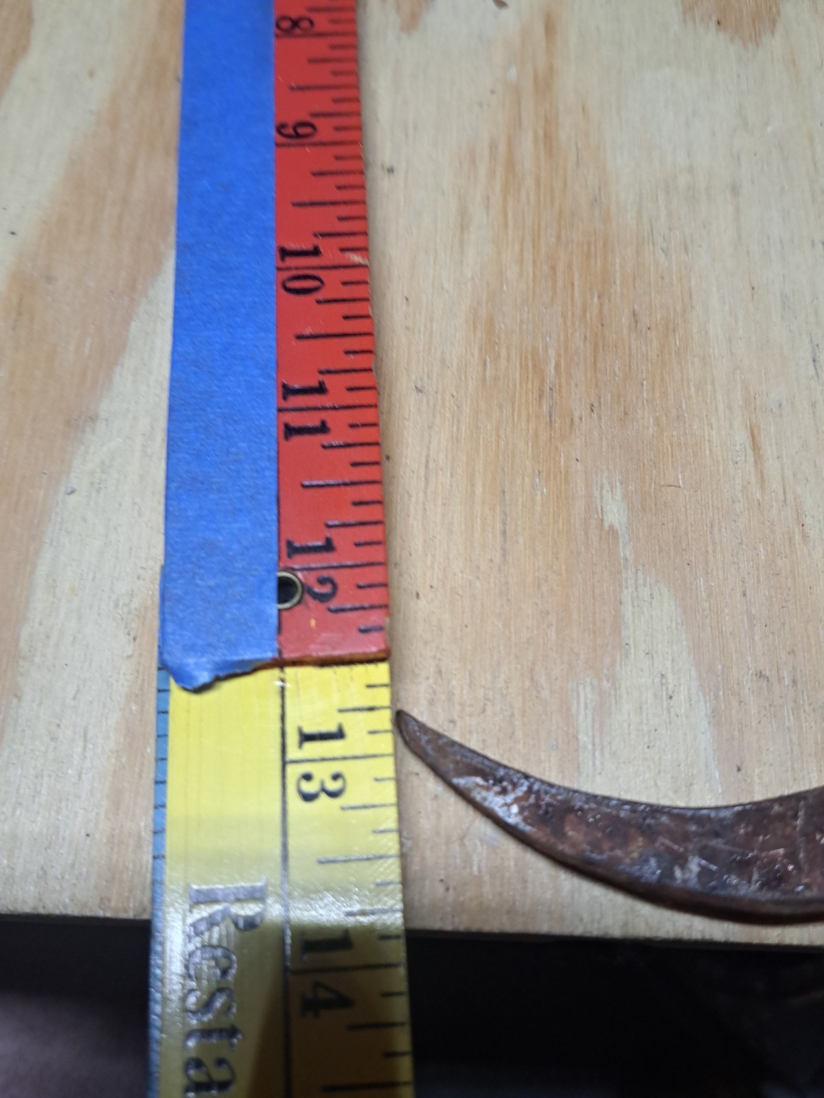 Antique Primitive Rustic Ice Block Log Tongs 14 inches Vintage Display