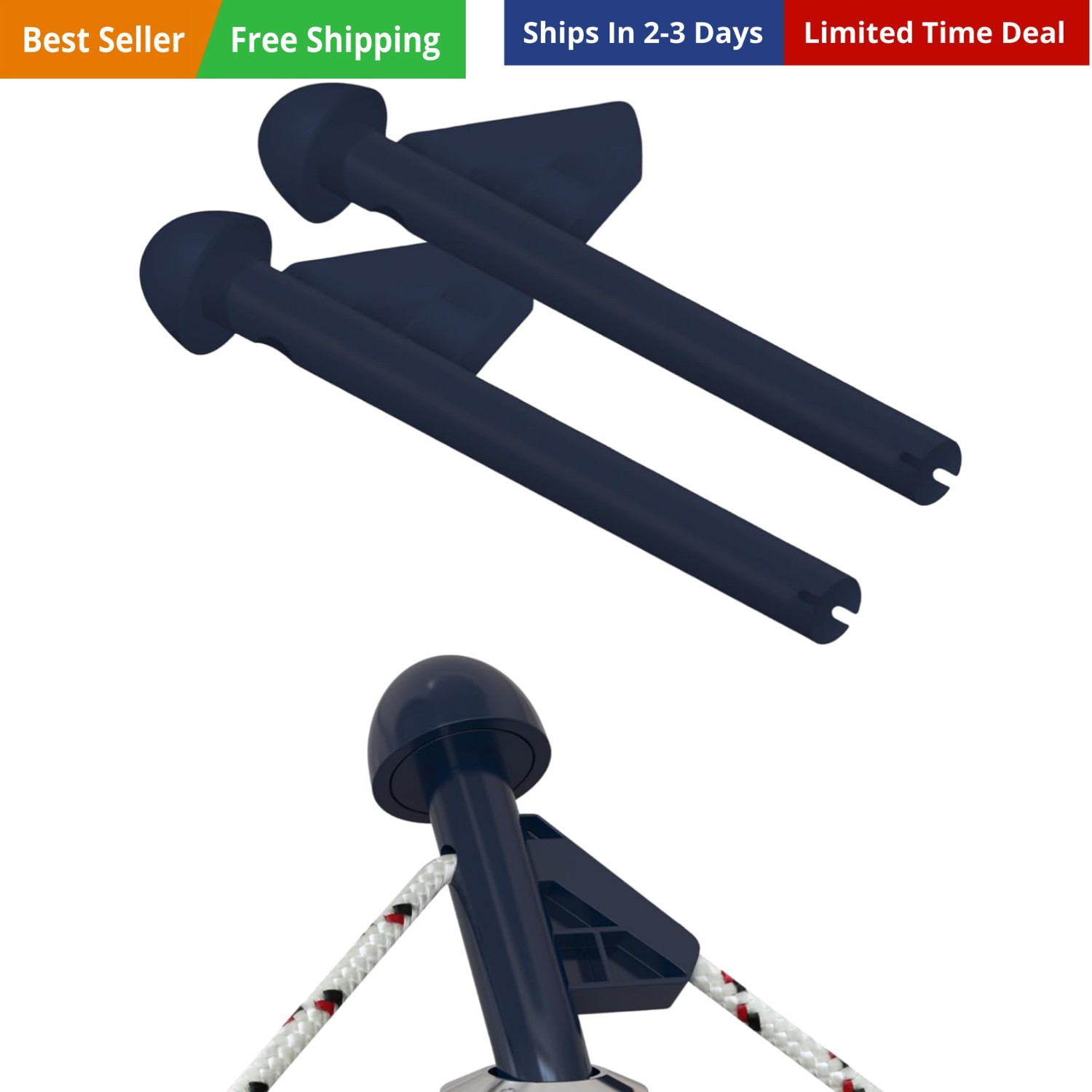 DL Fender Rod Holder 2 Pack For Boat Fenders – Effortless Fender Management W…