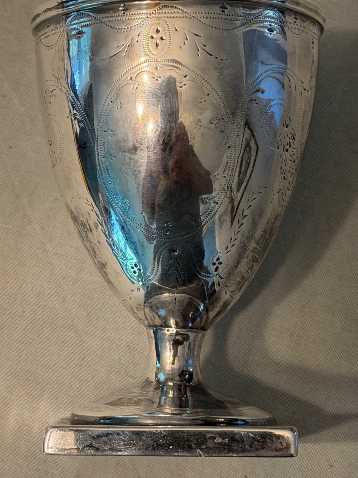 Small Coin Silver Late 18th Cent Goblet