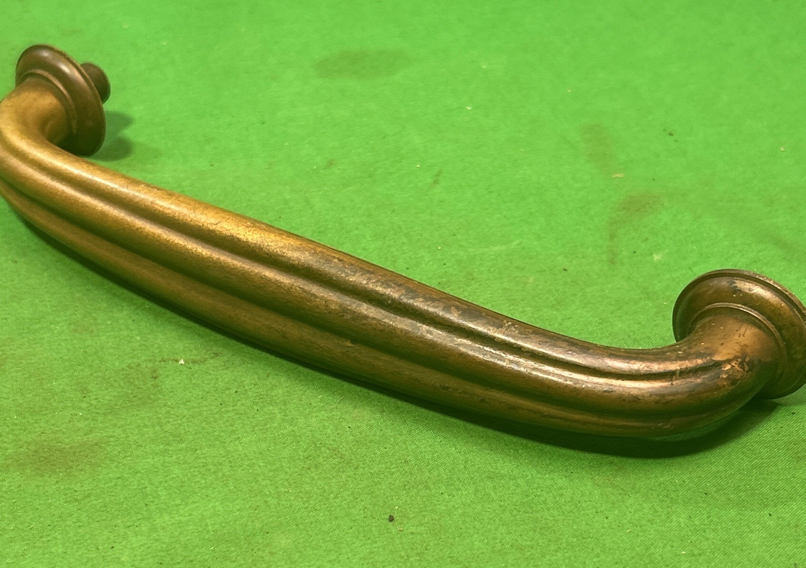 Art Deco Large Brass Bronze Door Pull Handle 9”