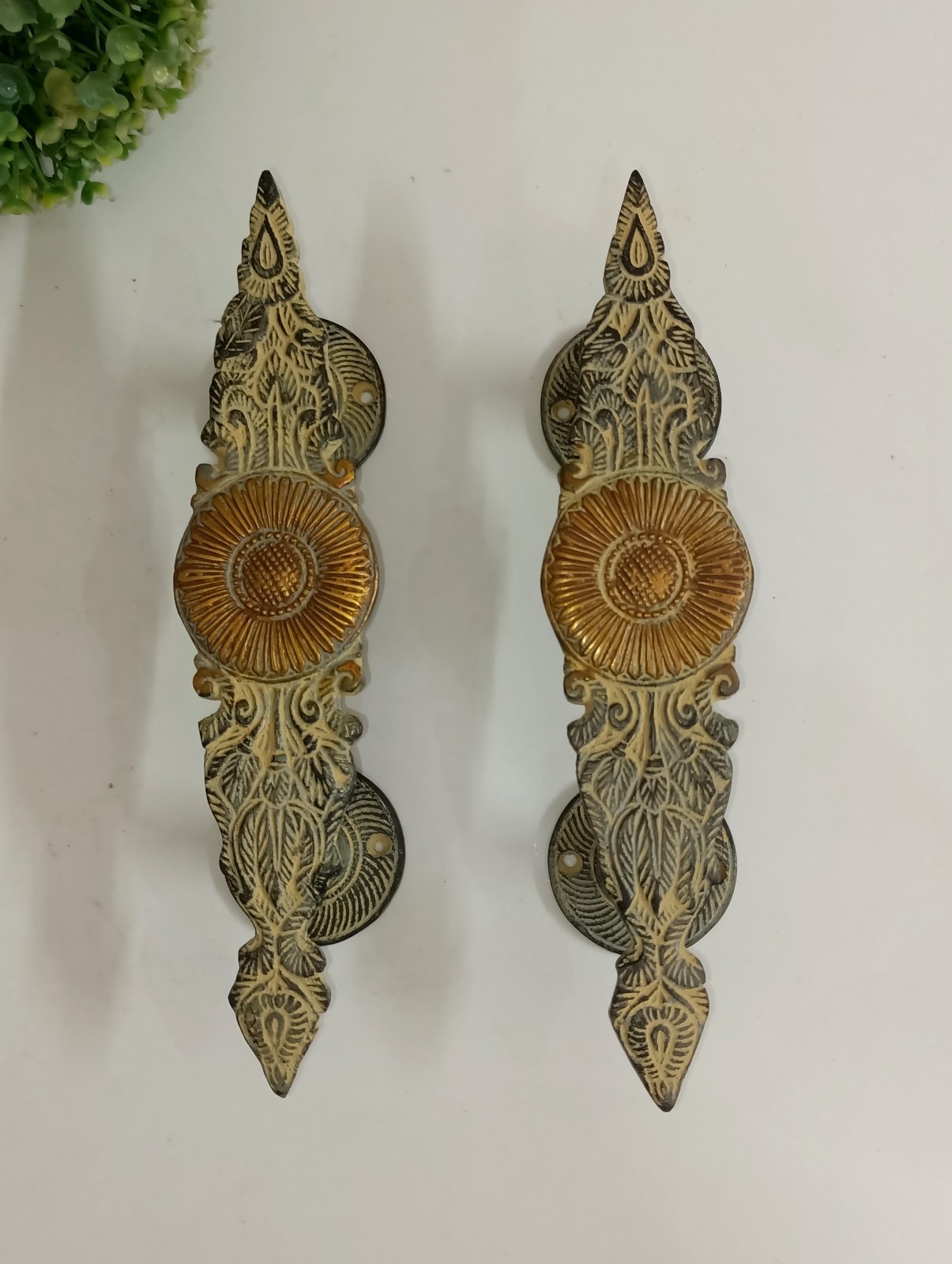 Sunflower Modular Kitchen Door Handle Made of Brass Bedroom Door Pull Set RD522