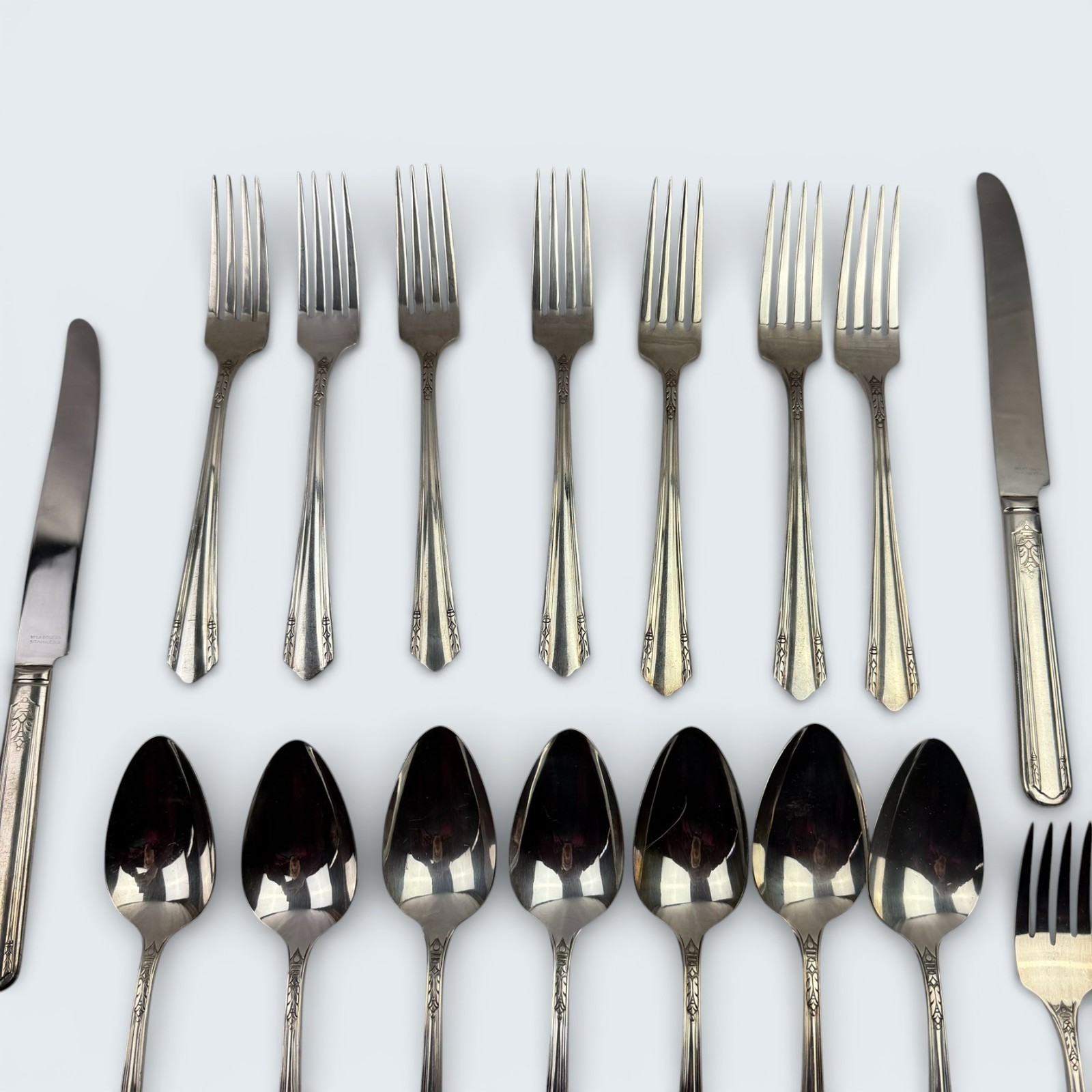 Oneida Malibu Flatware 8-Sets – 1941 Wm A Rogers A1 Plus 7 Original Boxes