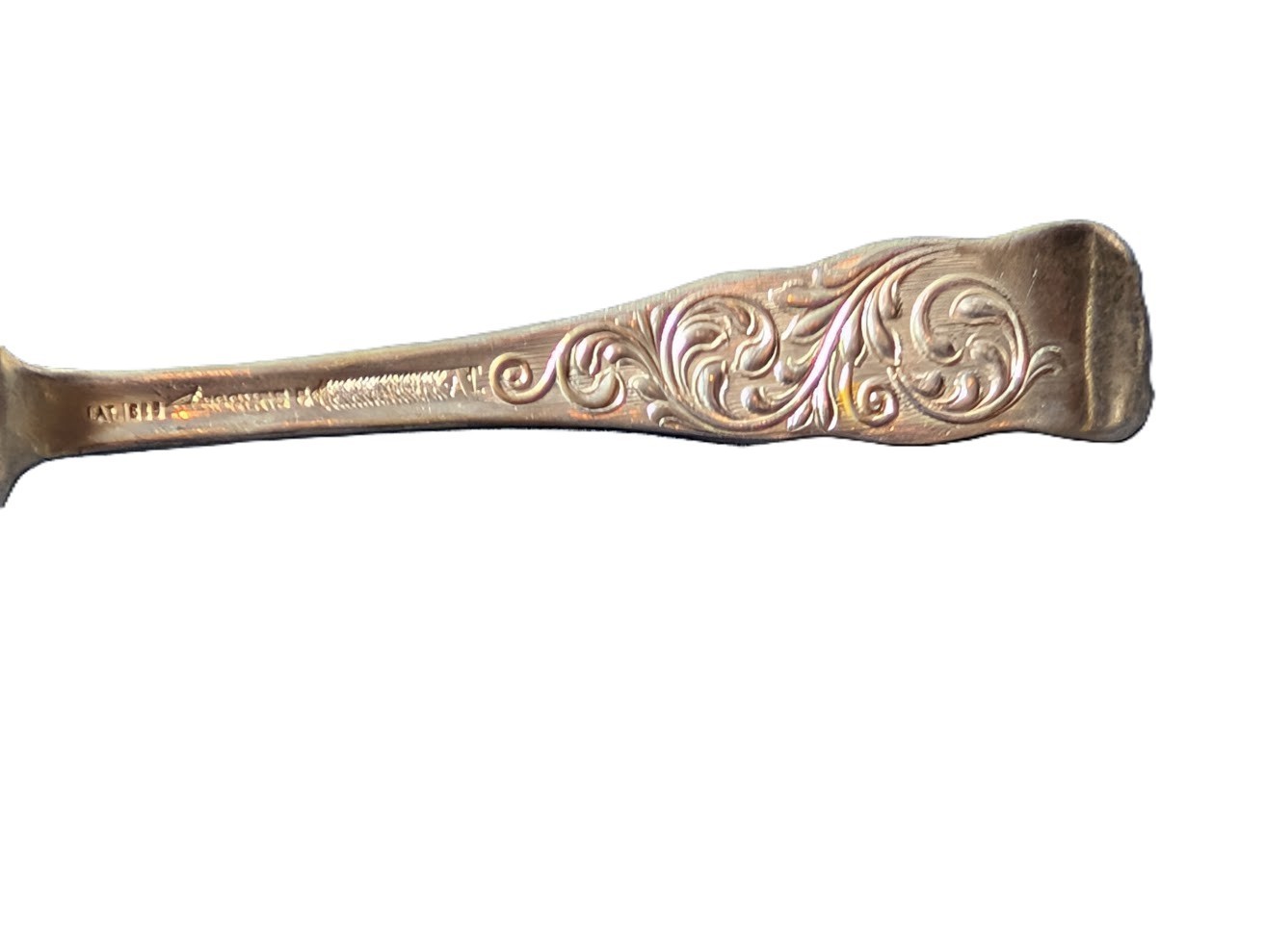 2 Pc 1889 MONARCH Silverplated TEASPOONS Rogers & Hamilton -No Monogram