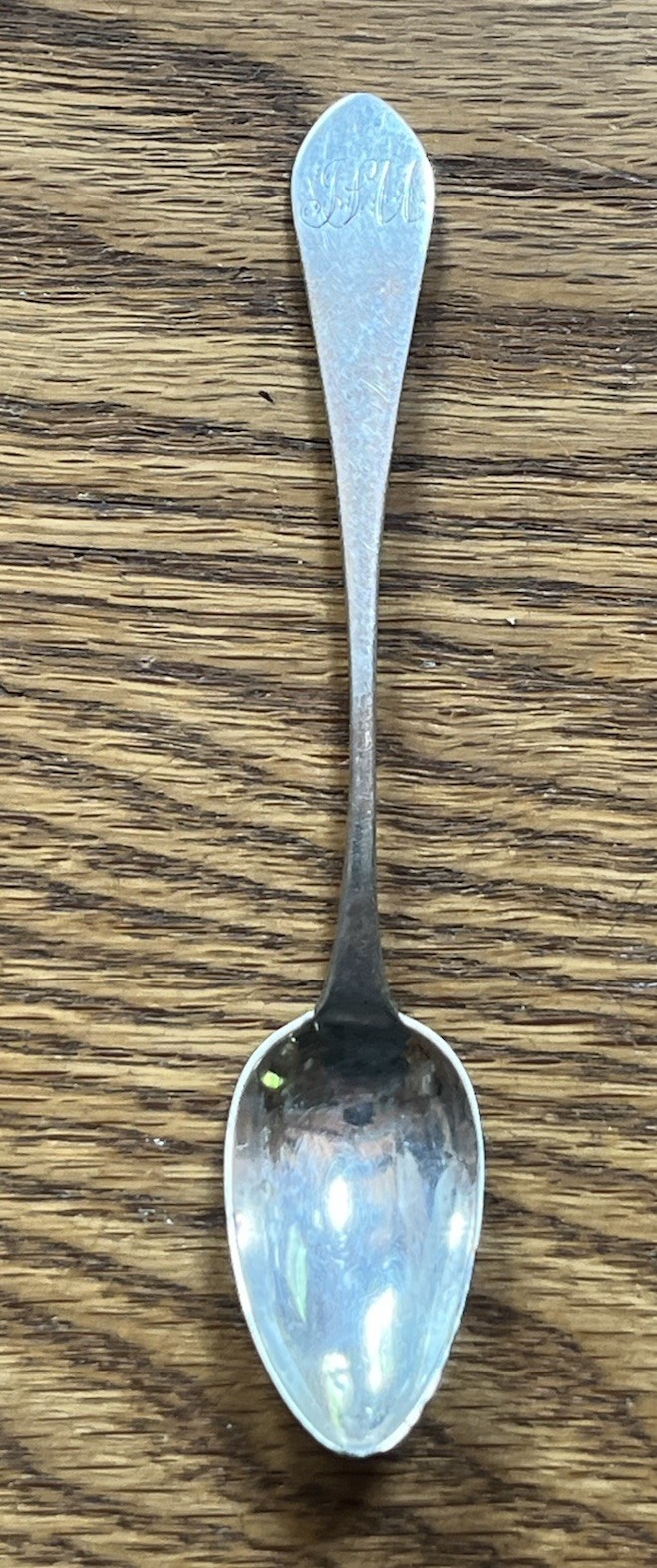 American Coin Silver Late 18th Century Teaspoon Marcus Merriman New Haven Ct