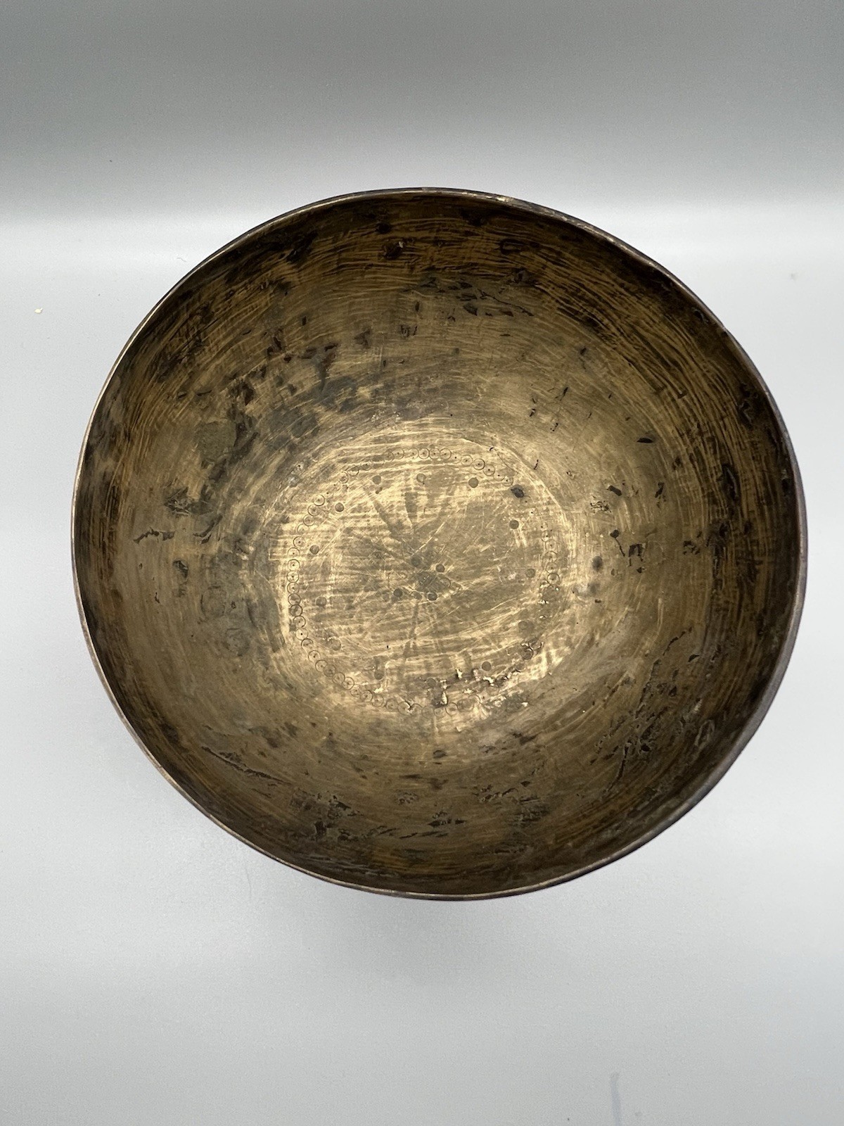 Seljuk Bronze Dish Engraved Animal Figure Kufic Inscriptions Islamic Collectable