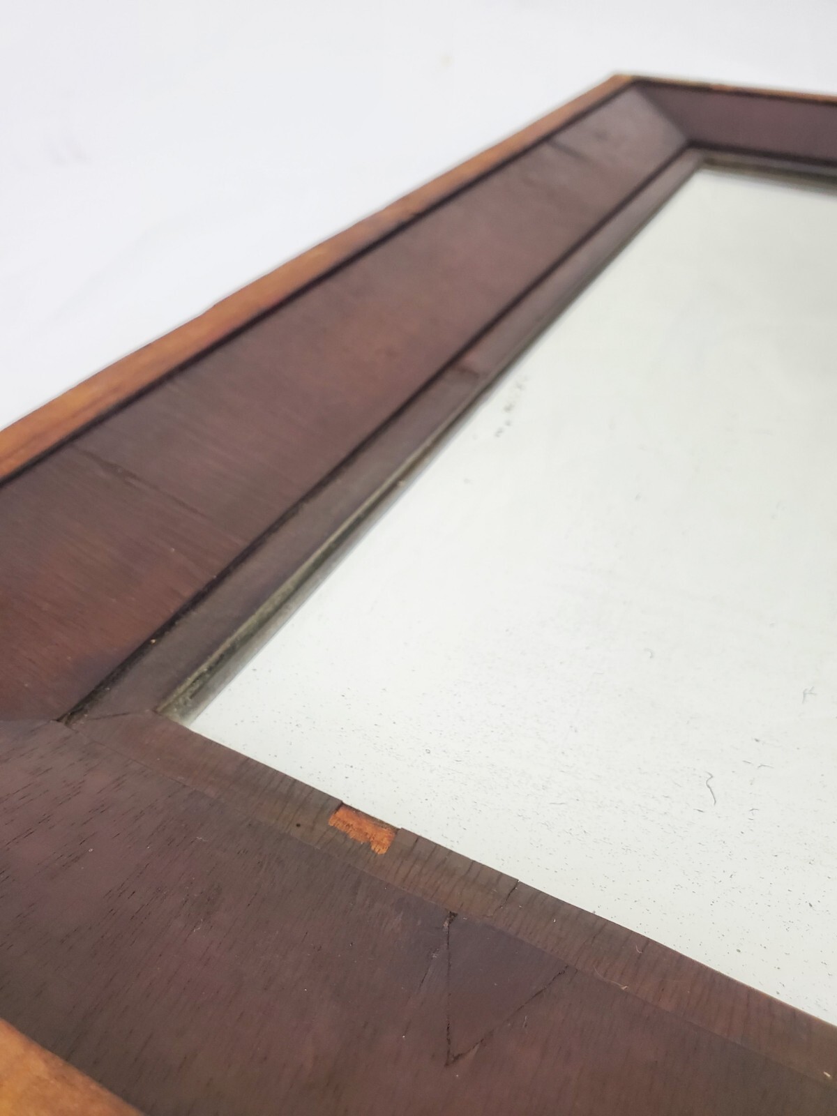Antique Empire Ogee Mantle Mirror Mahogan American Federal Traditional