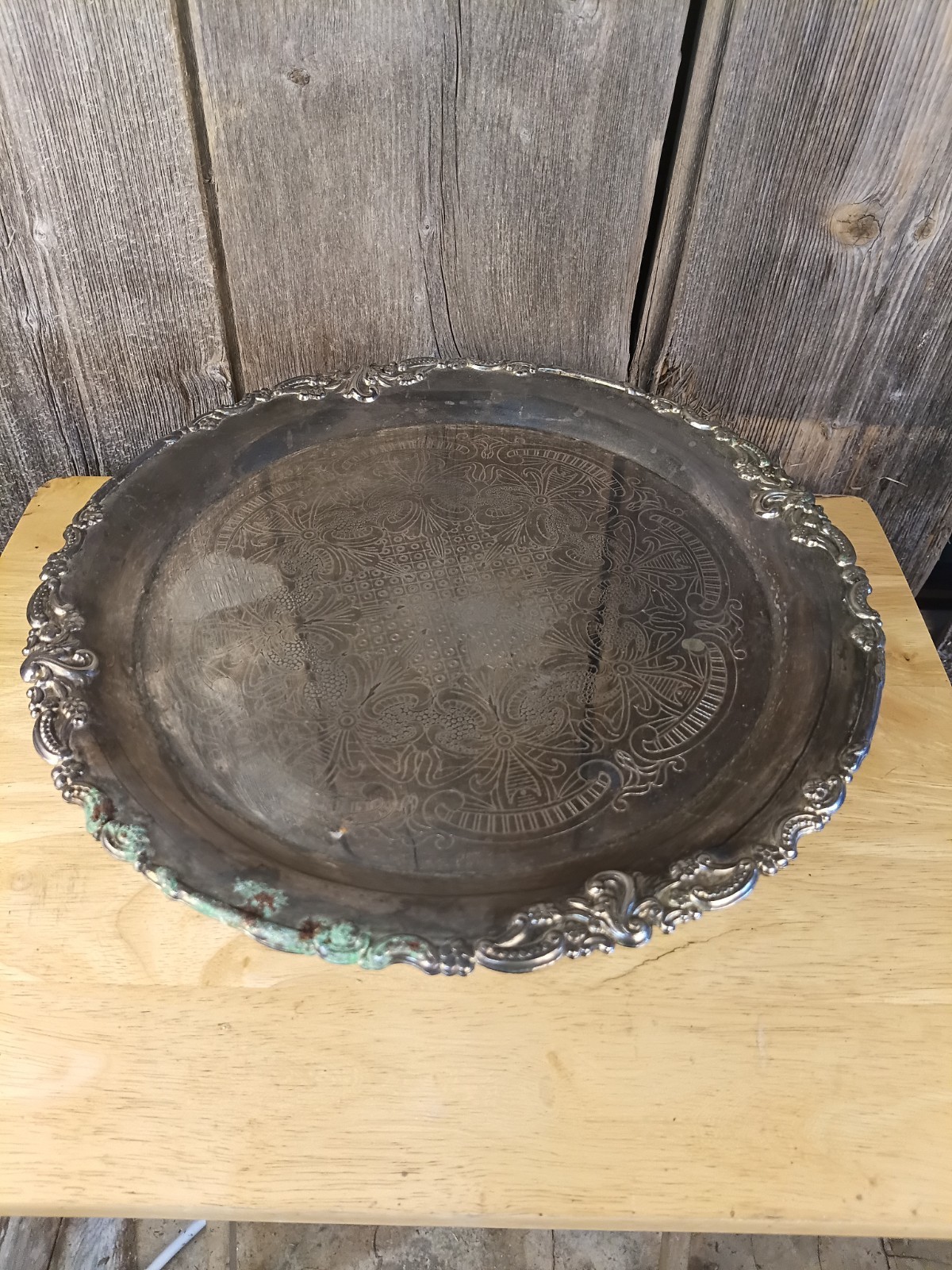Godinger Vintage Cake Tray With Pretty Edging 1991